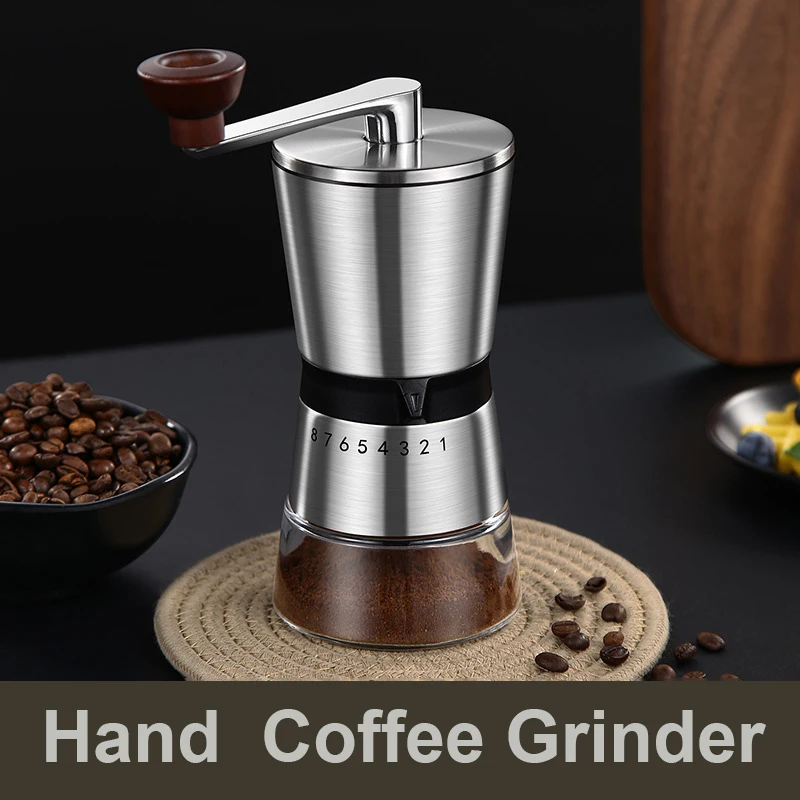 8 Adjustable Manual Coffee Gri - Burr Hand Grinder review and price