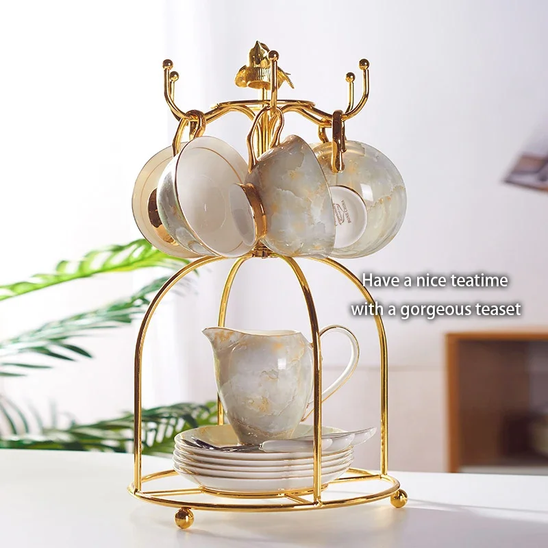 Marble Bone China Coffee Set M - Coffee Tea Sugar review and price