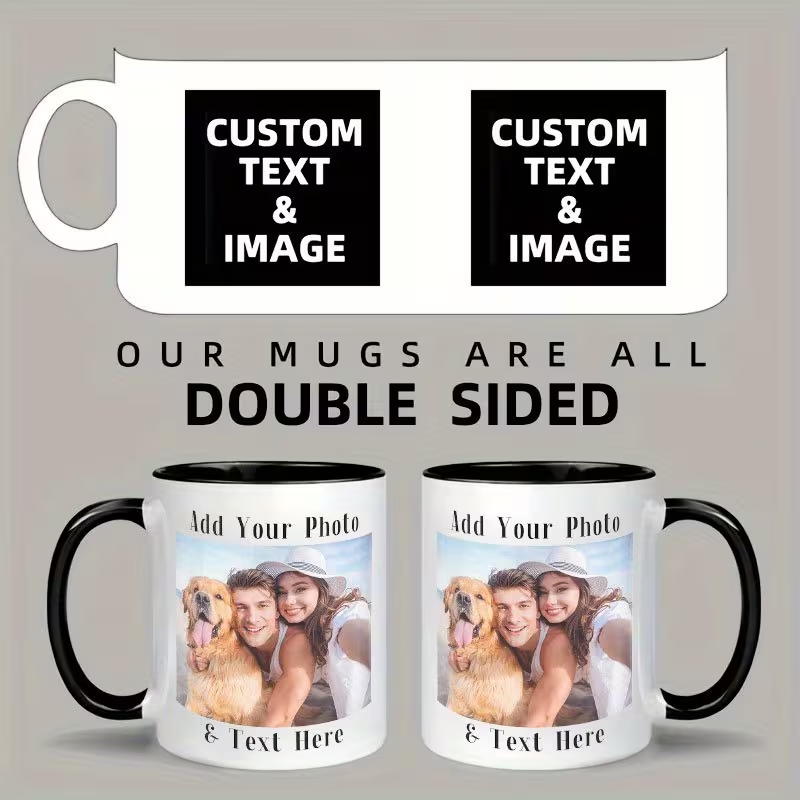 Customized Double Sided Photo  - Coffee Tea Name review and price
